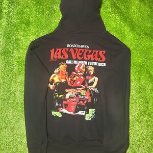 RtA Black Hoodie with White Logo